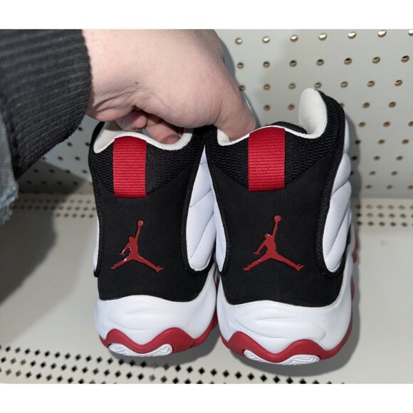 Jordan Pro Strong White Black Gym Red Mens Basketball Shoes Size 11.5 DC8418-116 - Picture 3 of 9